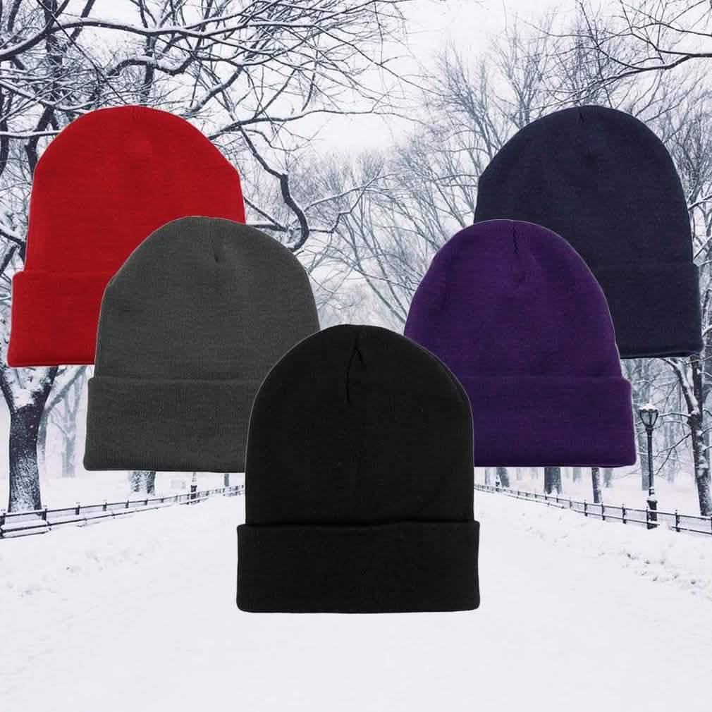 Lot de 5 : Bonnet thermique coupe-vent pour l'hiver