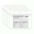 Lot de 5 : Pochette Transparente Étanche pour Carte de Vaccination CDC / Carnet de Vaccination
