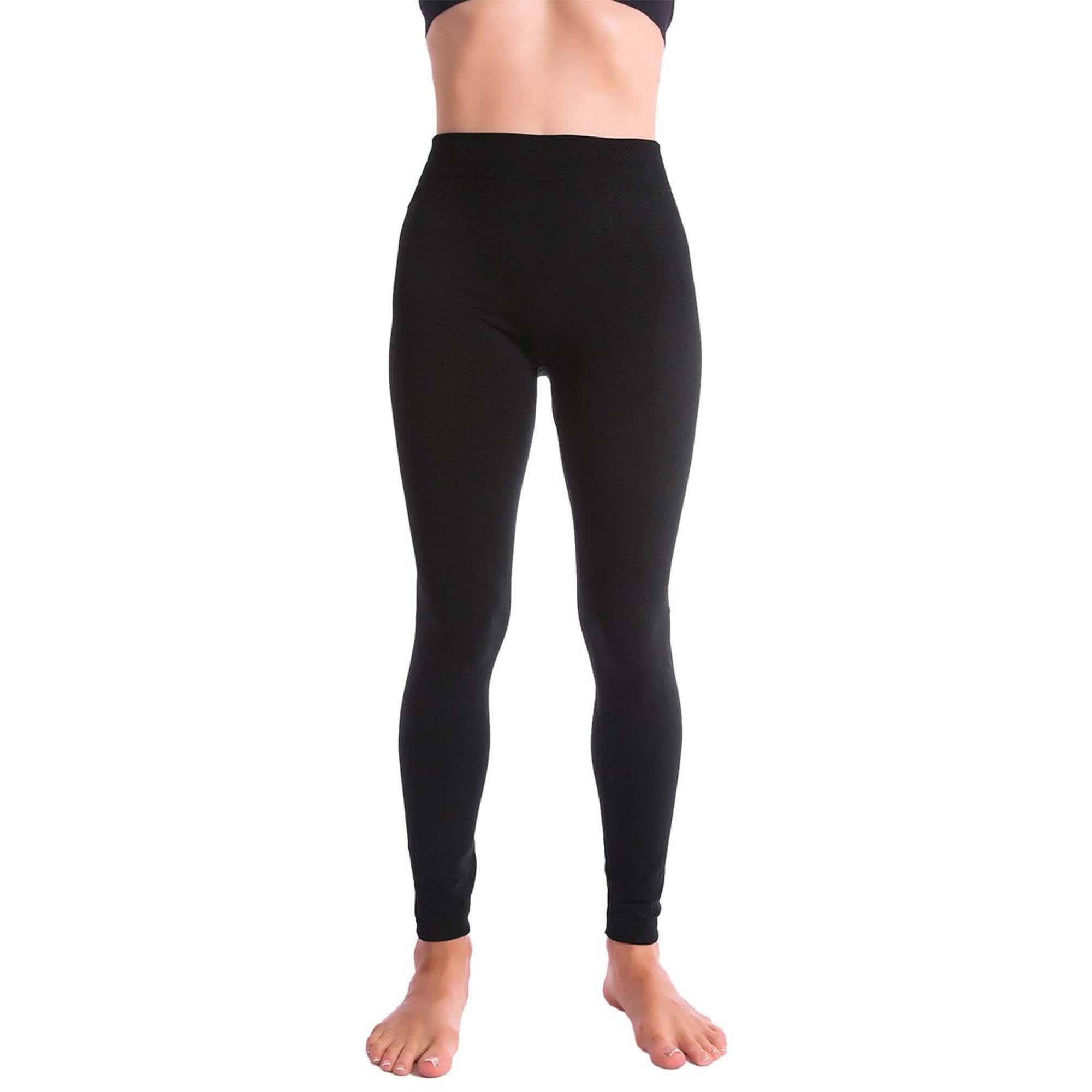 Lot de 5 : Leggings doublés polaire Premium pour femme
