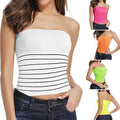 Lot de 5: Hauts courts bandeau sans coutures à longueur longue pour femmes