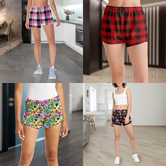 Lot de 5: Short de pyjama doux et confortable imprimé pour femme