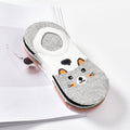5 paires de chaussettes bateau en coton pour femmes, motif animal mignon, style coréen, chat, chien, panda, coupe basse, socquettes courtes