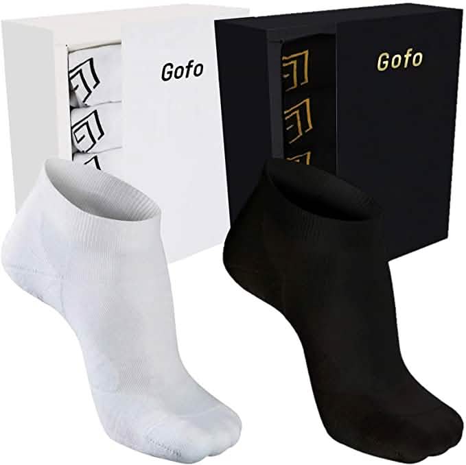 Lot de 5 paires : chaussettes courtes en bambou pour homme