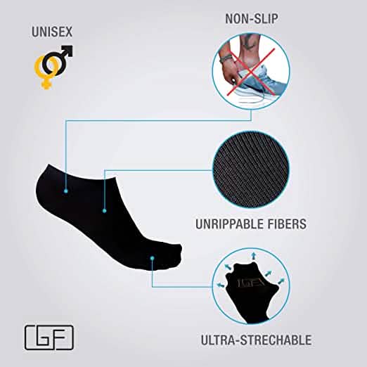 Lot de 5 paires : chaussettes courtes en bambou pour homme