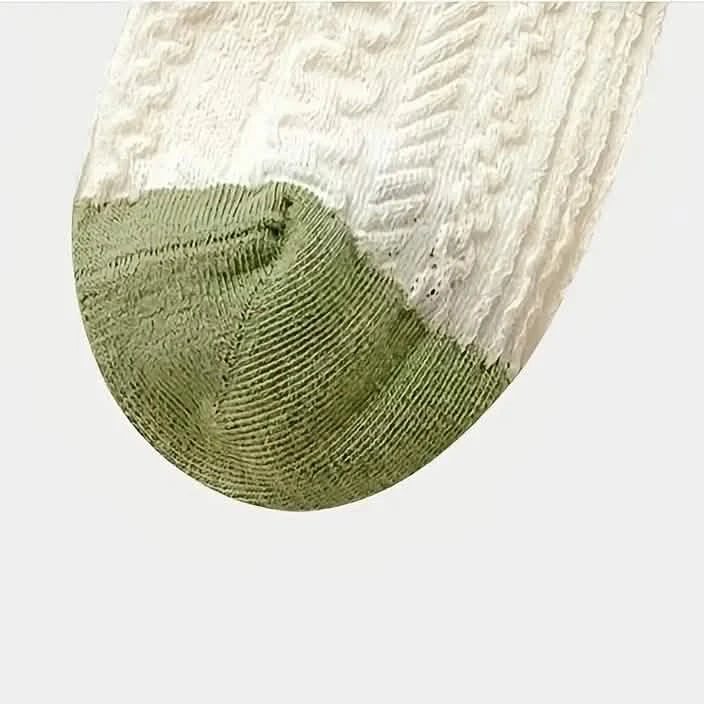 5 paires : Chaussettes rétro à motifs floraux
