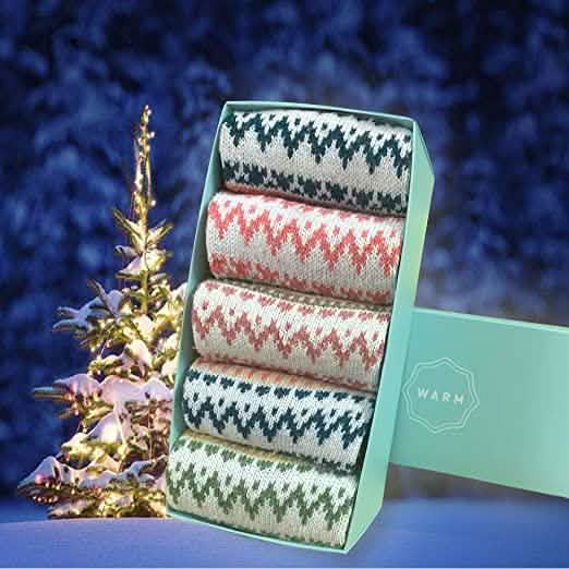Lot de 5 paires : Chaussettes d'hiver pour femme