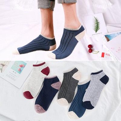 Lot de 5 paires de chaussettes courtes en coton pour femme, motifs chats mignons, imprimés animaux de dessin animé, chaussettes décontractées d'été, cœurs rouges, chaussettes amusantes à la cheville en pur coton pour hommes et femmes