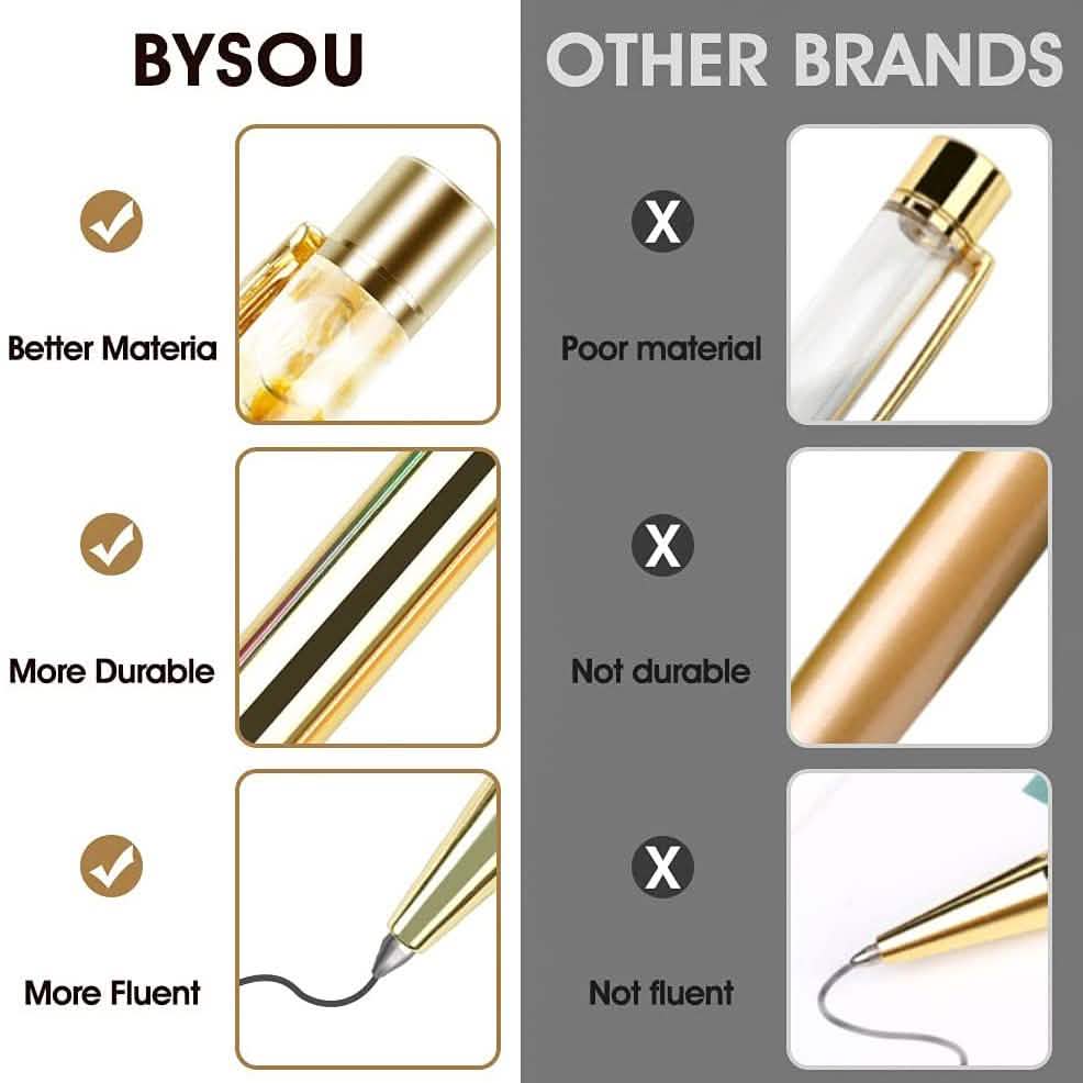Lot de 5 stylos à bille Bling Dynamic Liquid