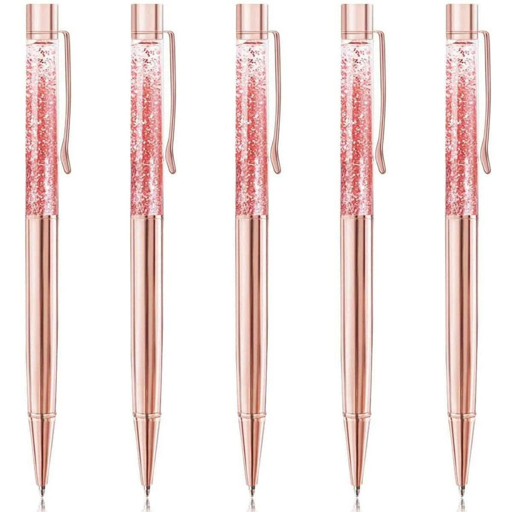 Lot de 5 stylos à bille Bling Dynamic Liquid