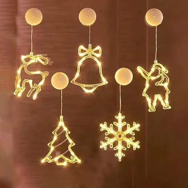 Lot de 5: Guirlandes lumineuses de Noël à LED
