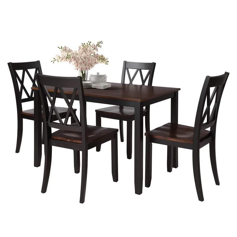 Ensemble de 5 pièces : Table de salle à manger
