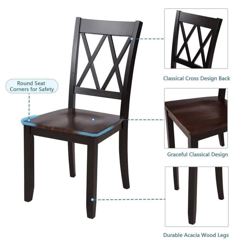 Ensemble de 5 pièces : Table de salle à manger