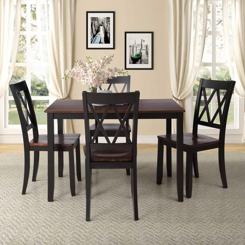 Ensemble de 5 pièces : Table de salle à manger