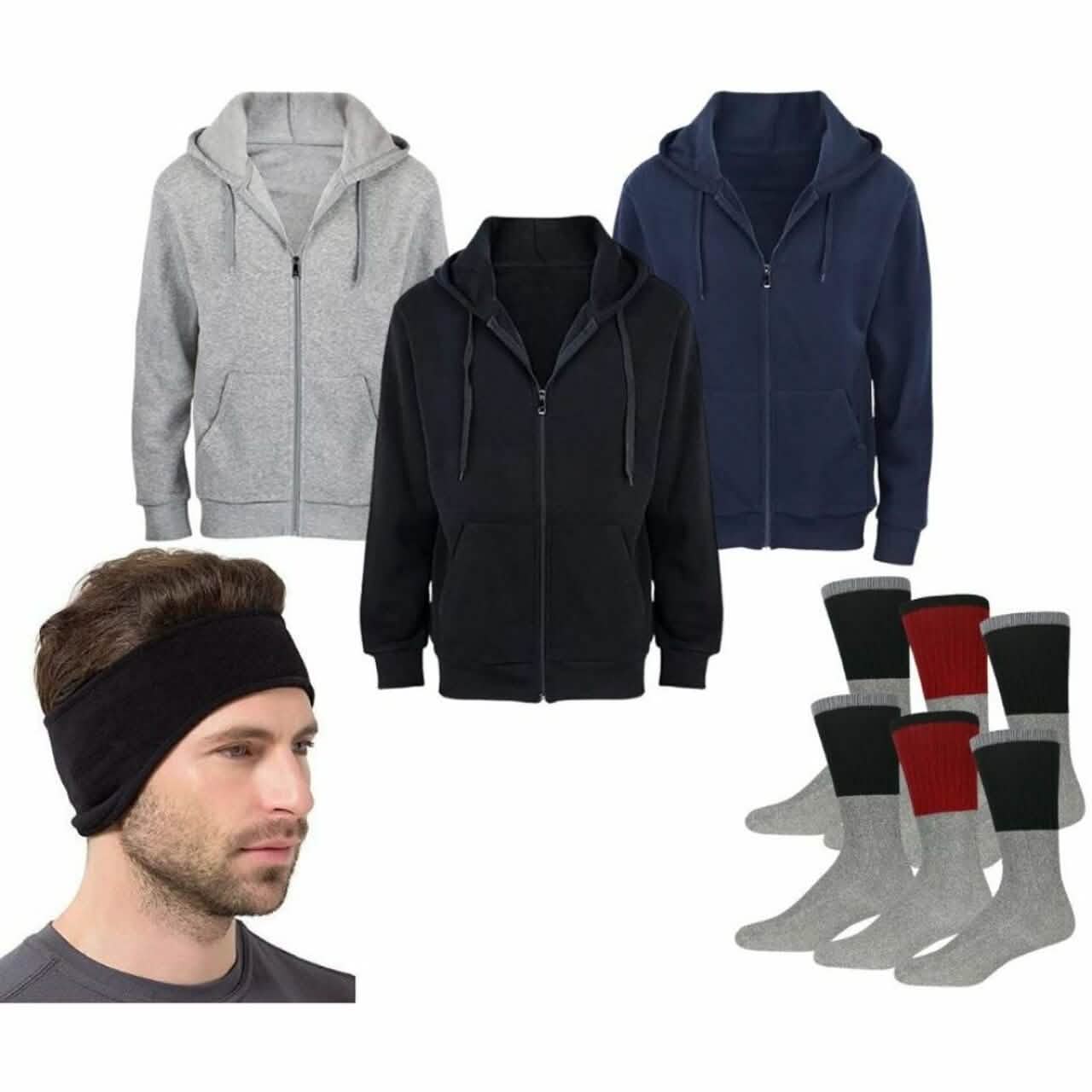 Ensemble 5 pièces : Kit de luxe doublé polaire