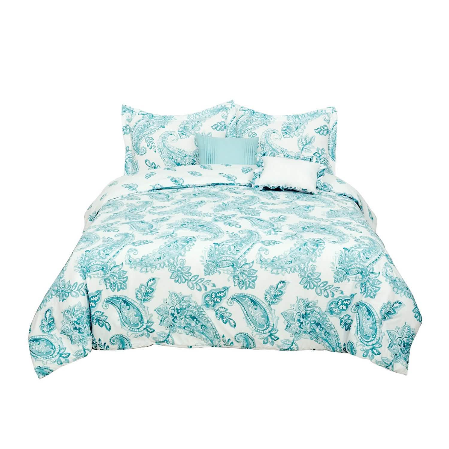 Ensemble 5 pièces : Parure de lit Sloane Street Aruba Paisley