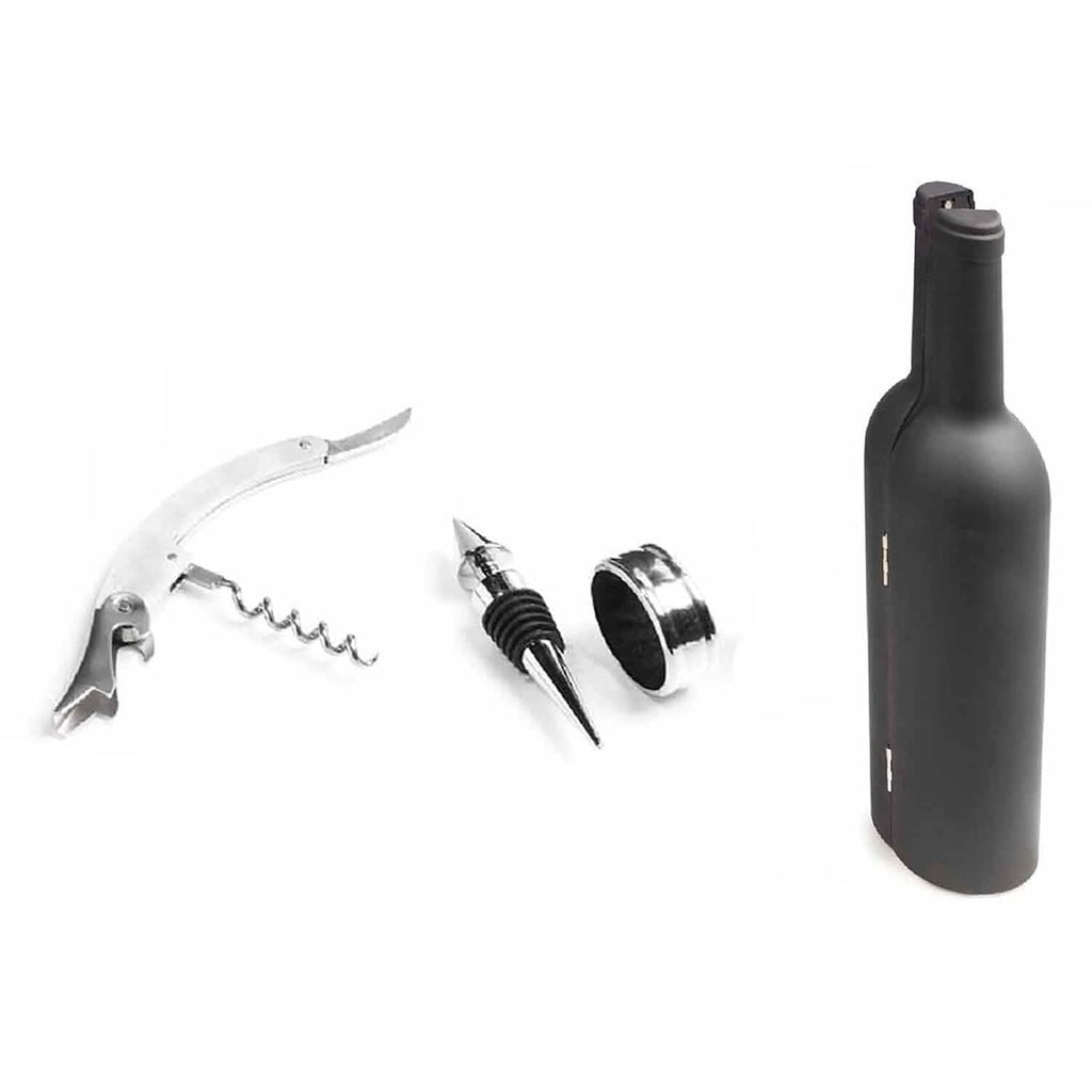 Ensemble de 5 pièces : Kit de sommelier en forme de bouteille