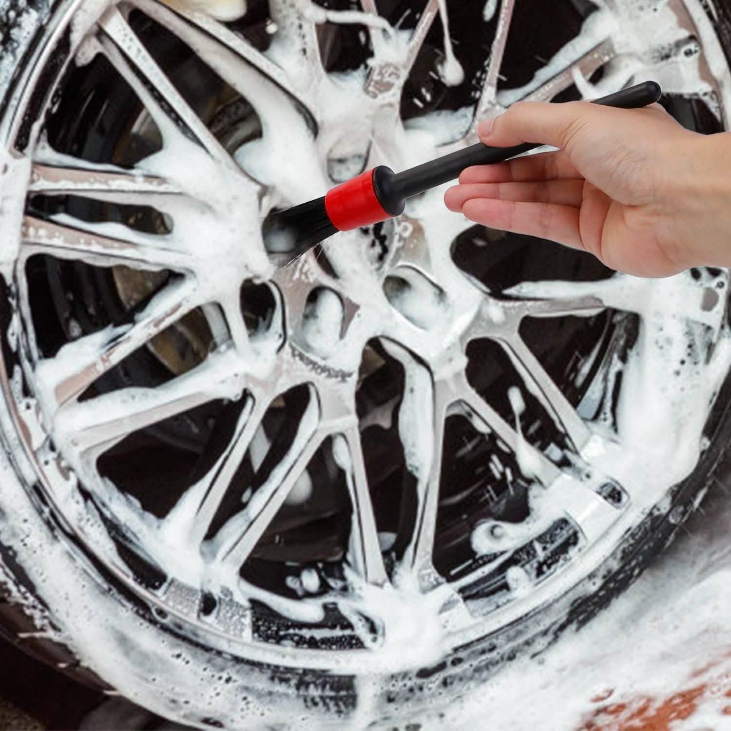 5 pièces : Trousse de brosses pour l'esthétique automobile