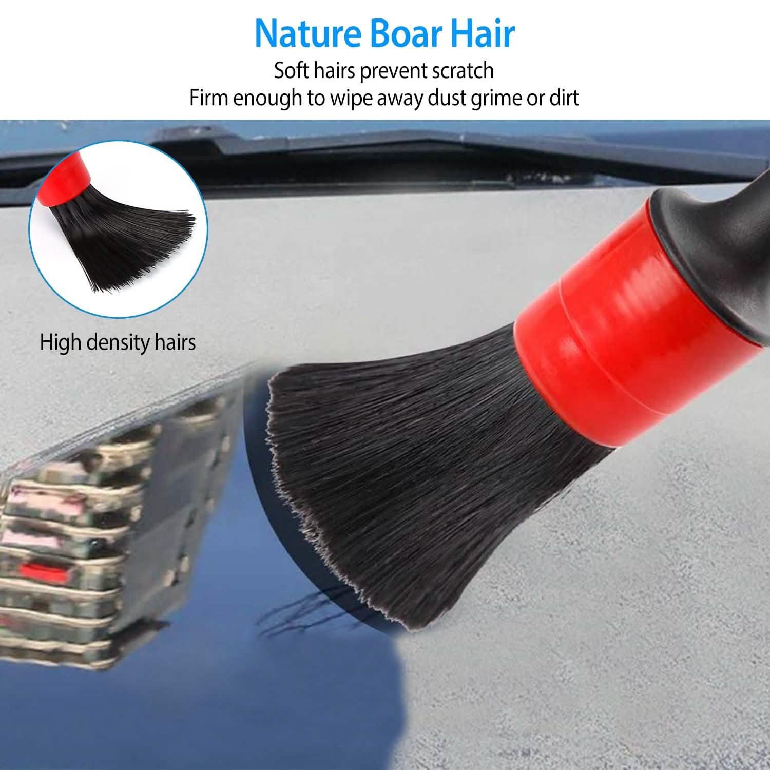 5 pièces : Trousse de brosses pour l'esthétique automobile
