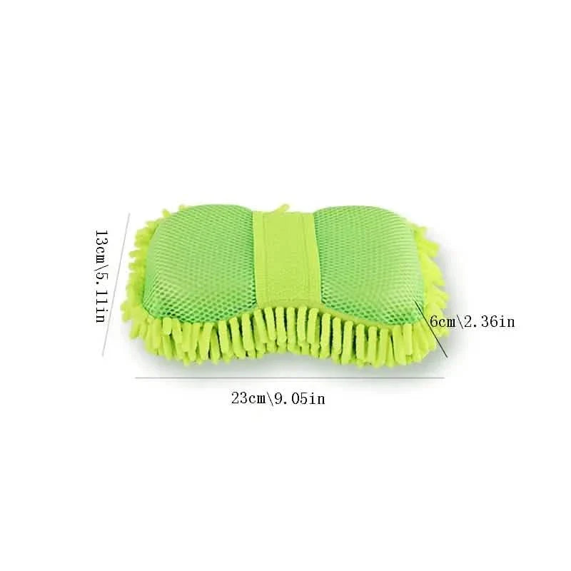 5 pièces : Gant de lavage de voiture en microfibre chenille, éponge de lavage anti-rayures