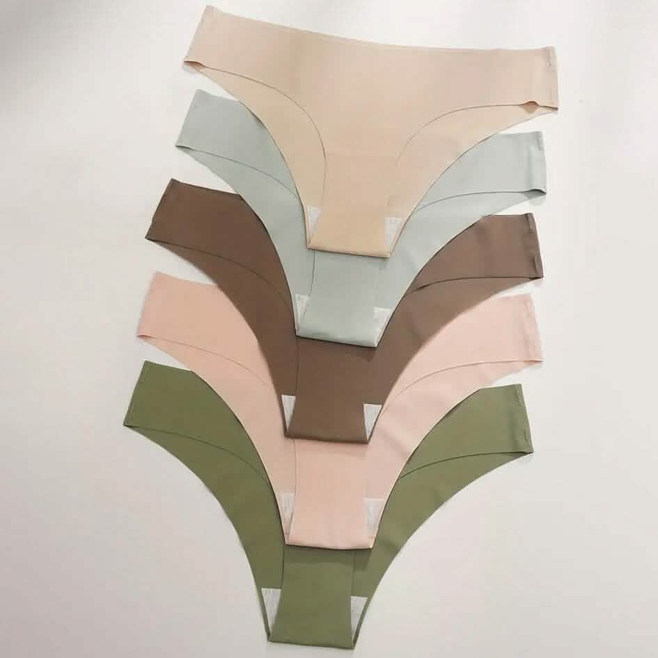 Lot de 5: Culottes Unies Confortables et Sans Coutures