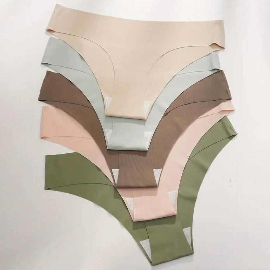 Lot de 5: Culottes Unies Confortables et Sans Coutures