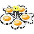 Lot de 5: Moules à œufs au plat et à crêpes en forme