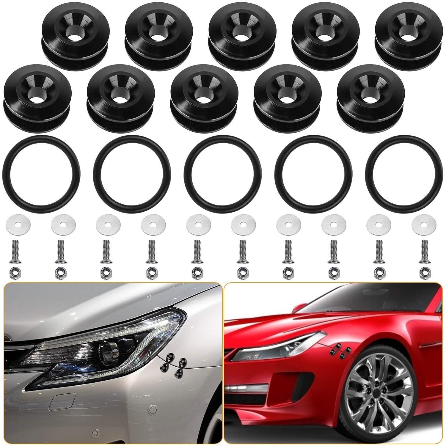 Lot de 5: Attaches rapides pour pare-chocs de voiture