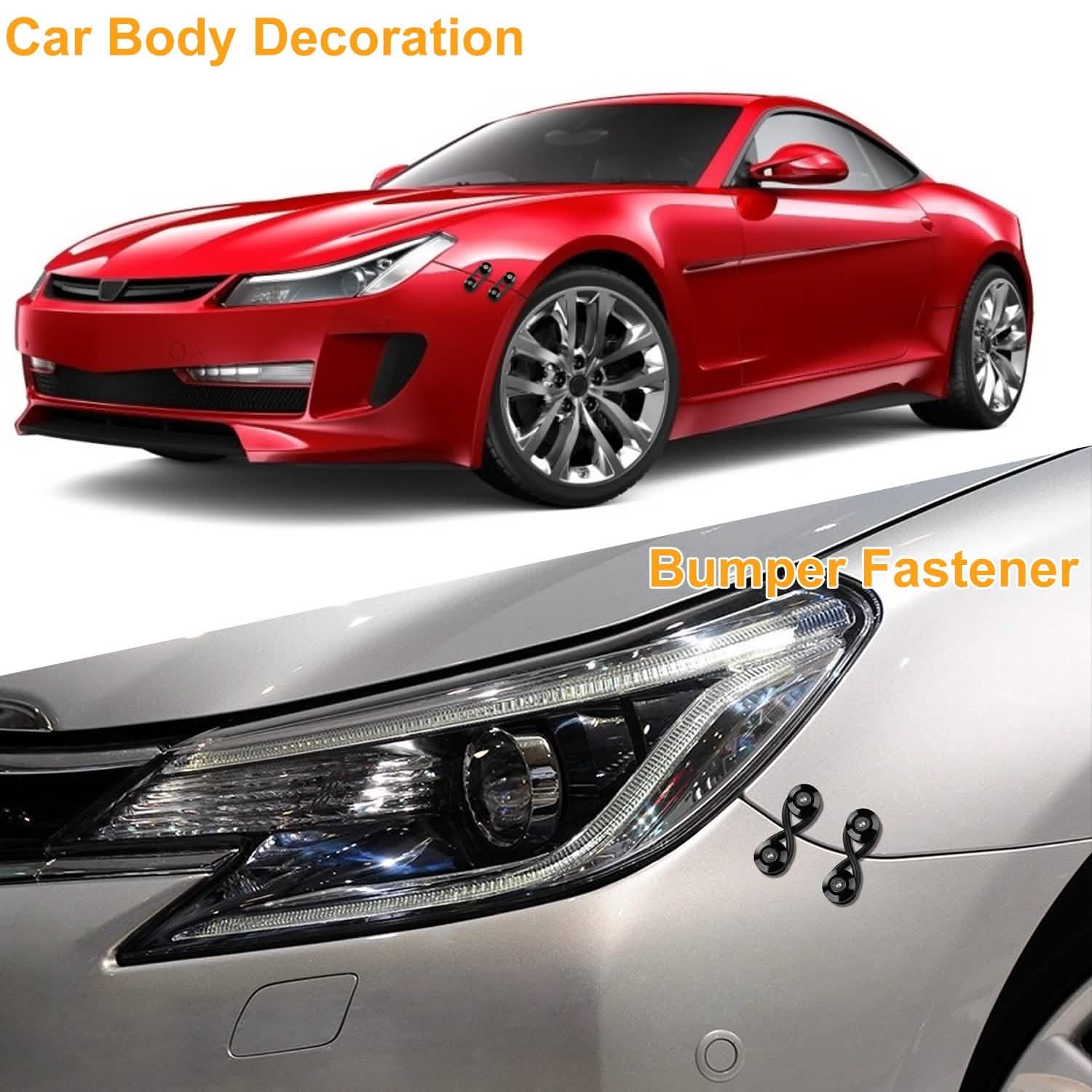 Lot de 5: Attaches rapides pour pare-chocs de voiture