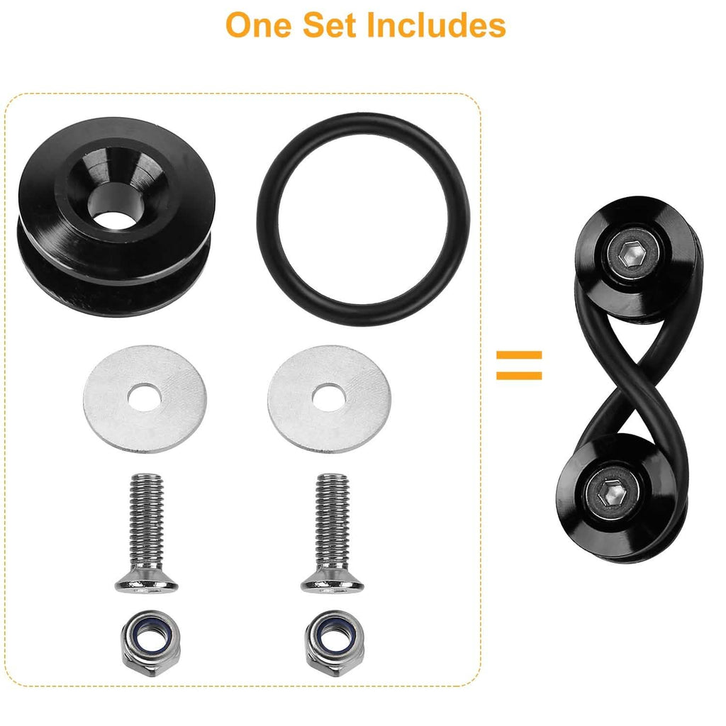 Lot de 5: Attaches rapides pour pare-chocs de voiture