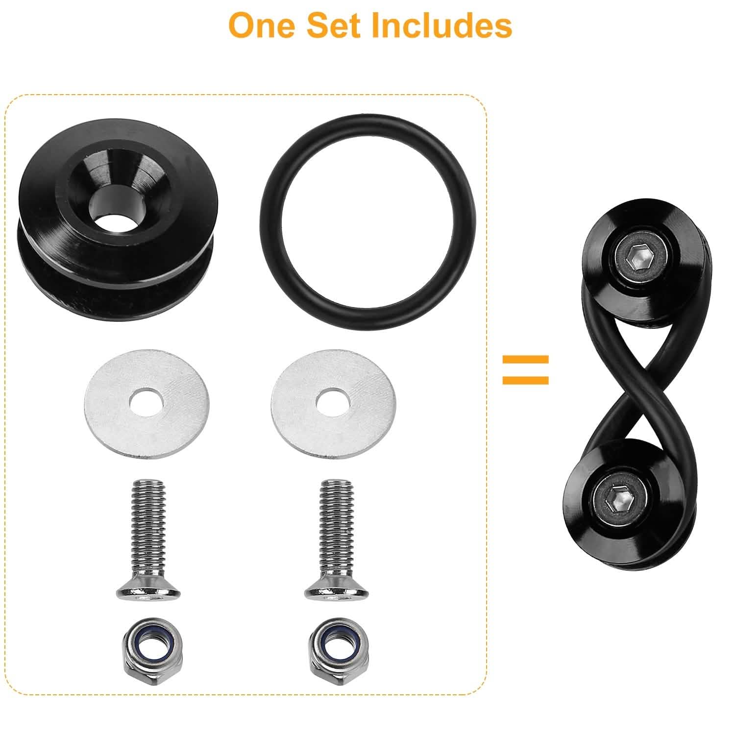 Lot de 5: Attaches rapides pour pare-chocs de voiture