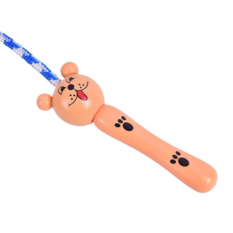5 styles de cordes à sauter pour enfants, poignée en bois, sport, musculation, fitness, jolies cordes à sauter, poignée en bois, corde à sauter réglable en coton pour garçons et filles