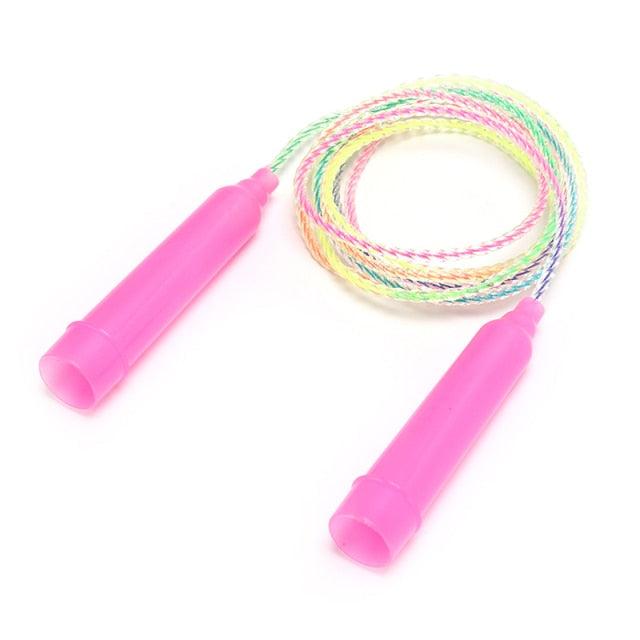 5 styles de cordes à sauter pour enfants, poignée en bois, sport, musculation, fitness, jolies cordes à sauter, poignée en bois, corde à sauter réglable en coton pour garçons et filles