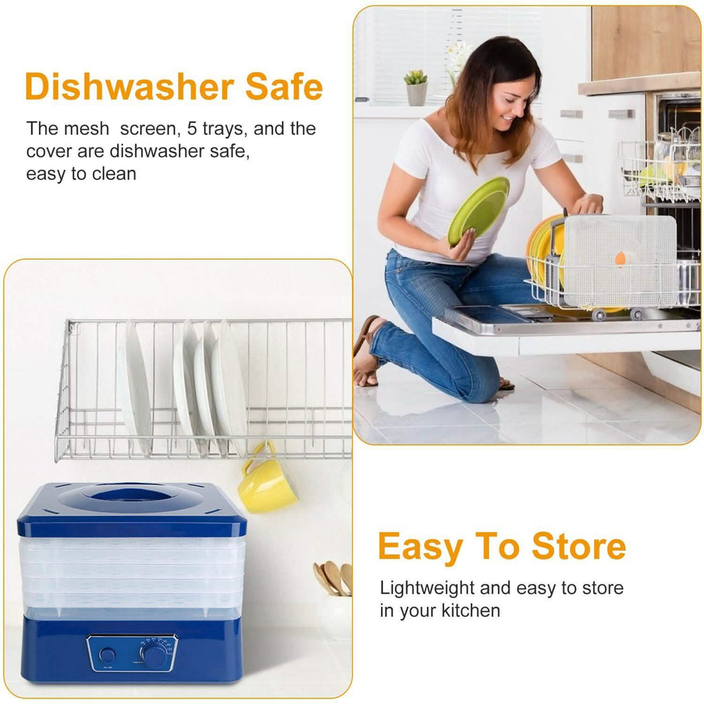 Déshydrateur alimentaire électrique à 5 plateaux