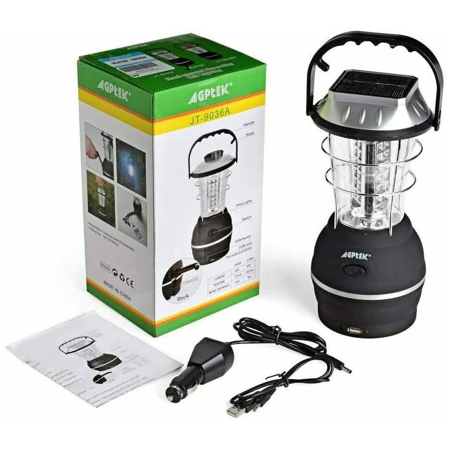 Lanterne Solaire de Camping 36 LED à 5 Modes de Recharge