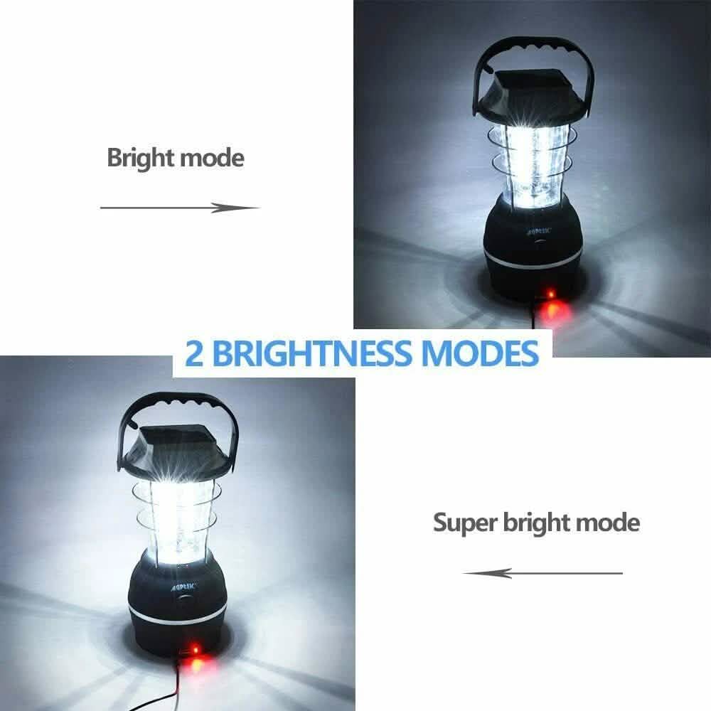 Lanterne Solaire de Camping 36 LED à 5 Modes de Recharge