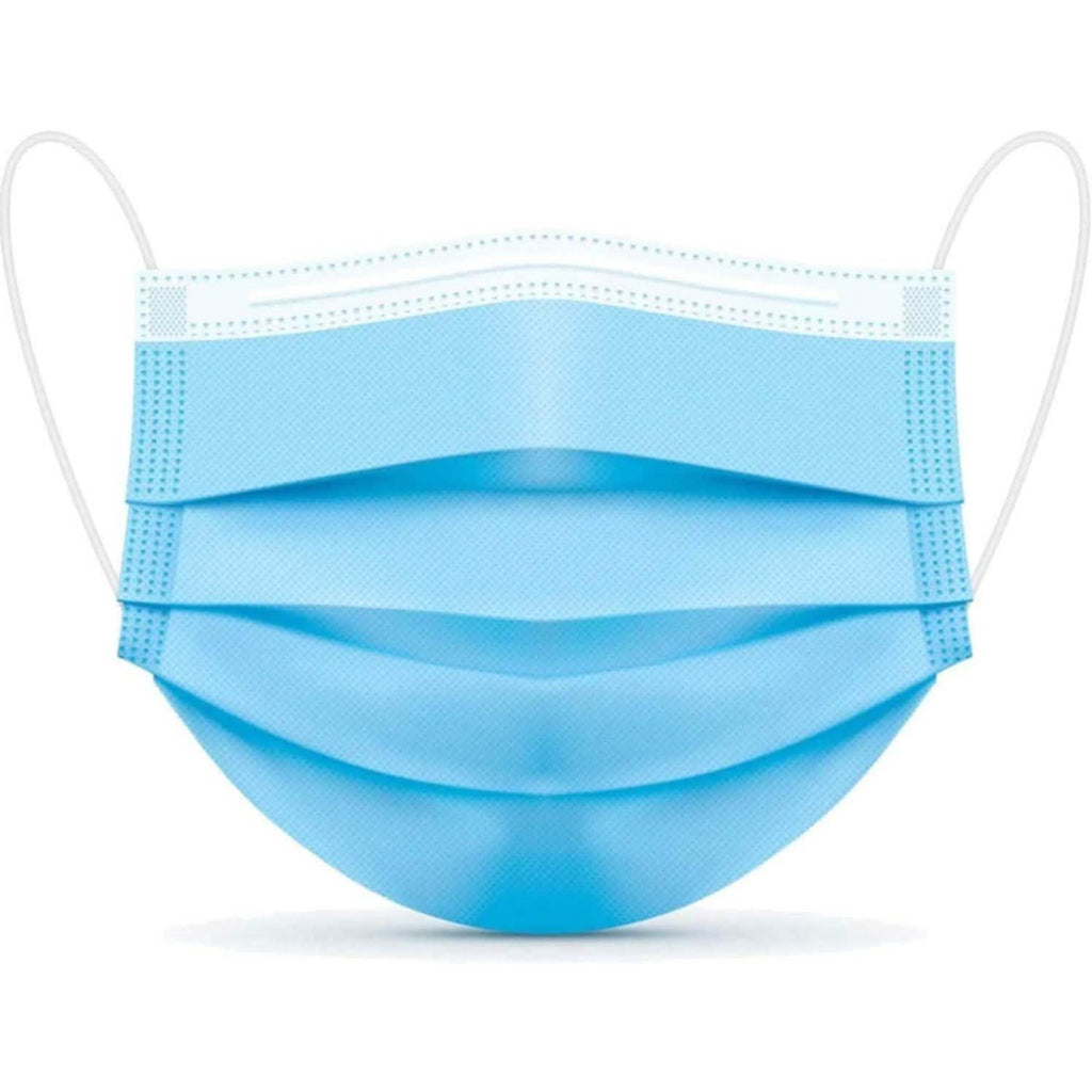 Lot de 50 ou 100 masques faciaux de protection jetables 3 couches