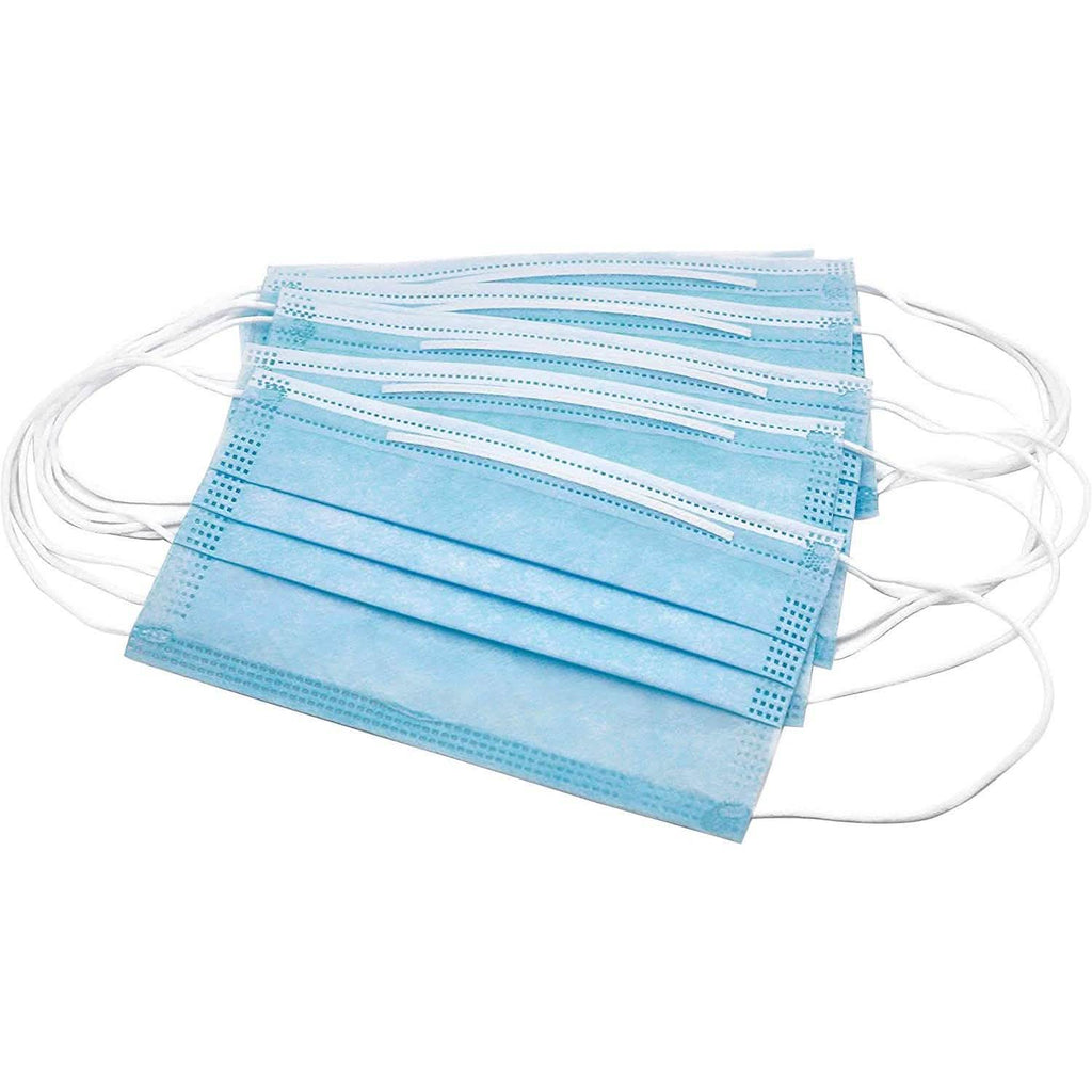 Lot de 50 ou 100 masques faciaux de protection jetables 3 couches