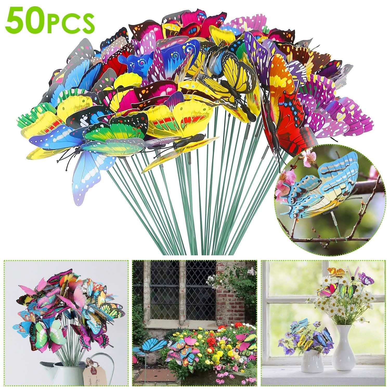 Lot de 50: Piquet Ornement Papillon