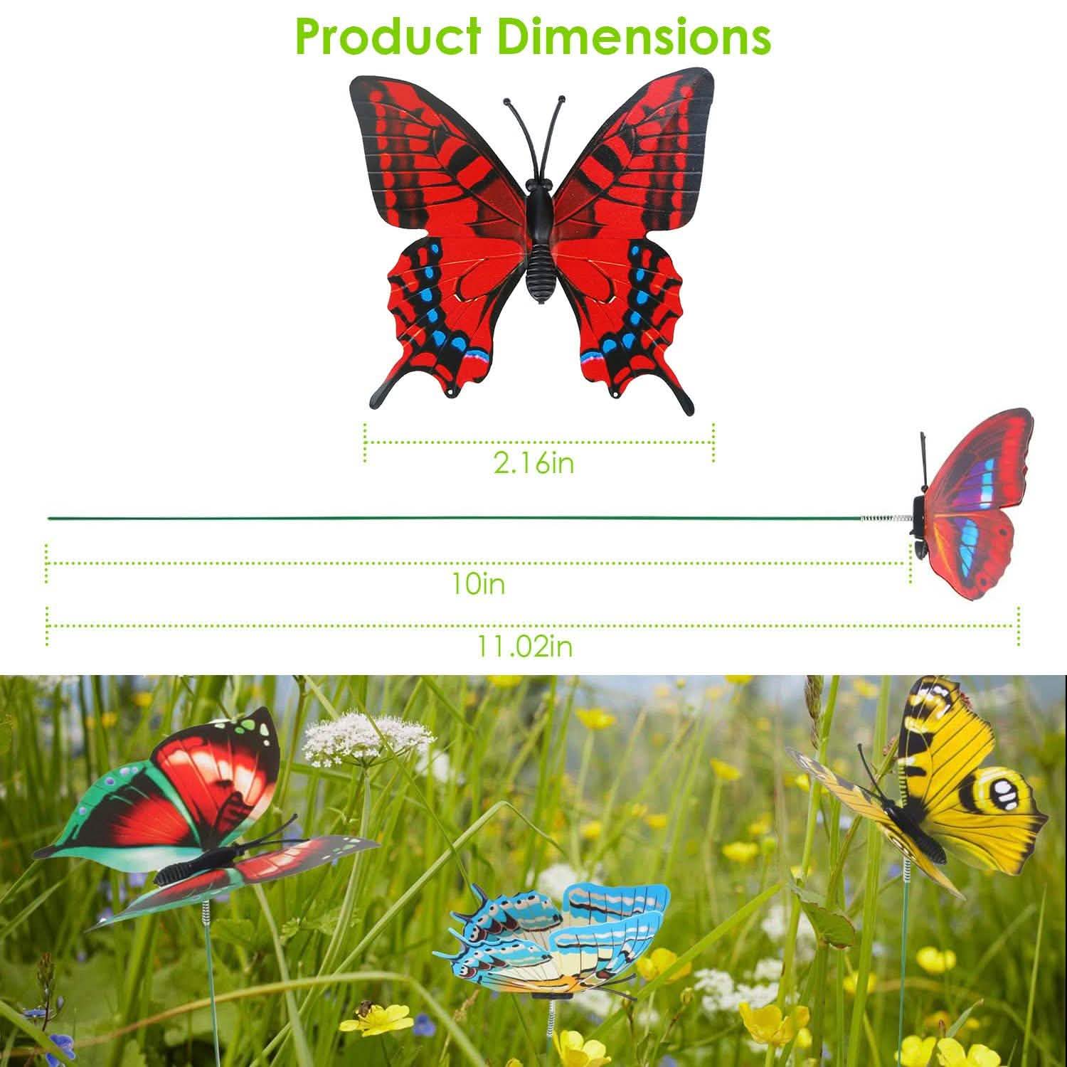 Lot de 50: Piquet Ornement Papillon