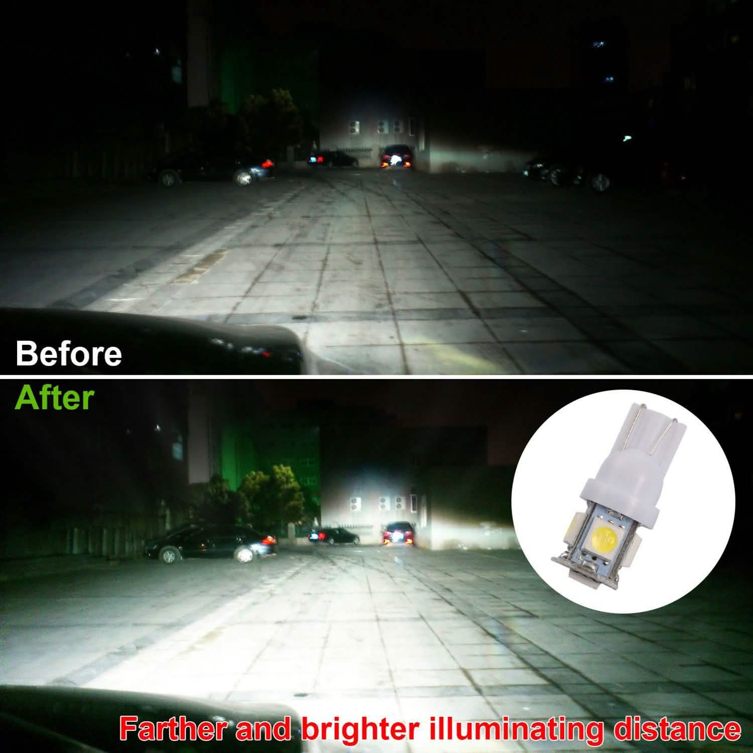 50 pièces : Ampoules LED pour voiture