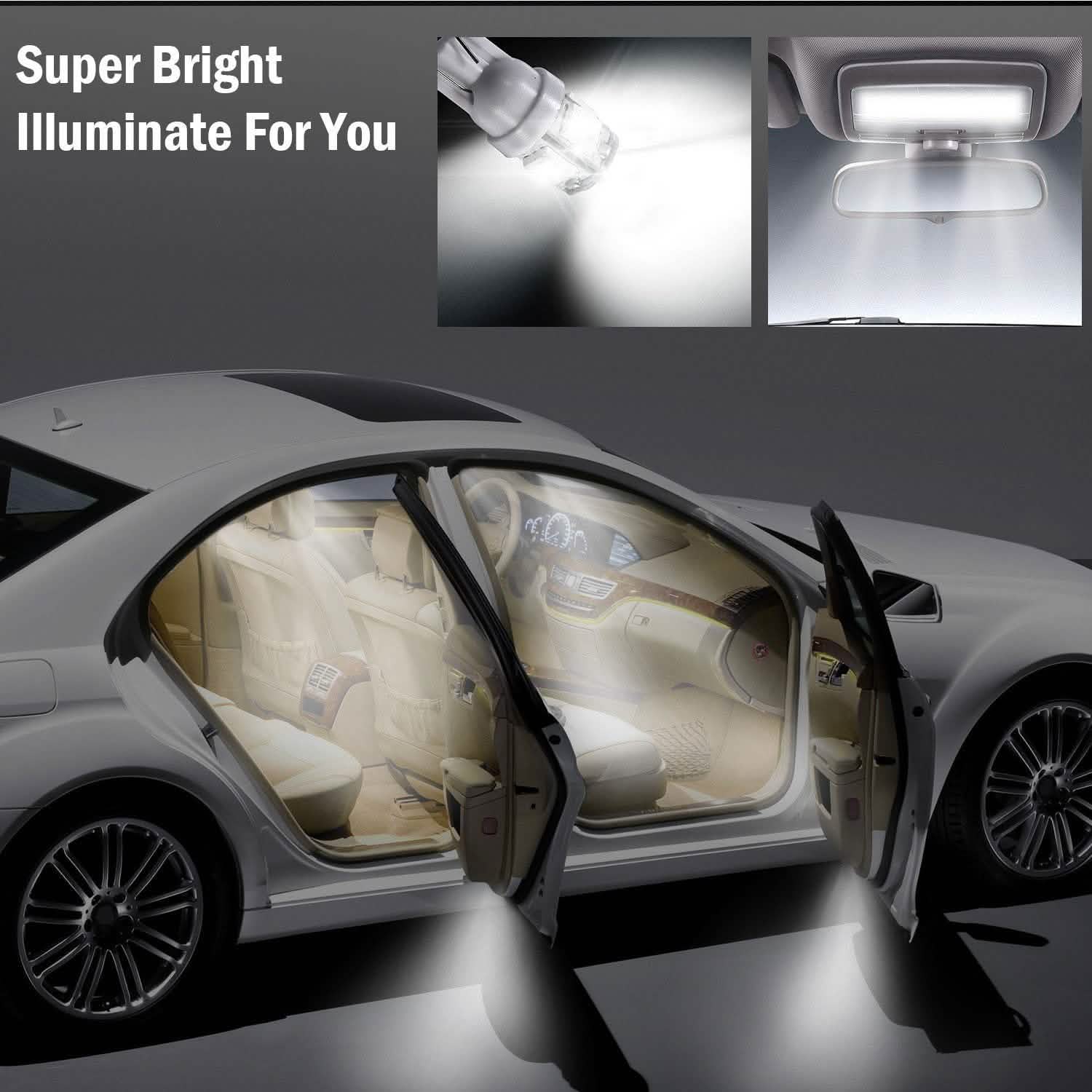50 pièces : Ampoules LED pour voiture