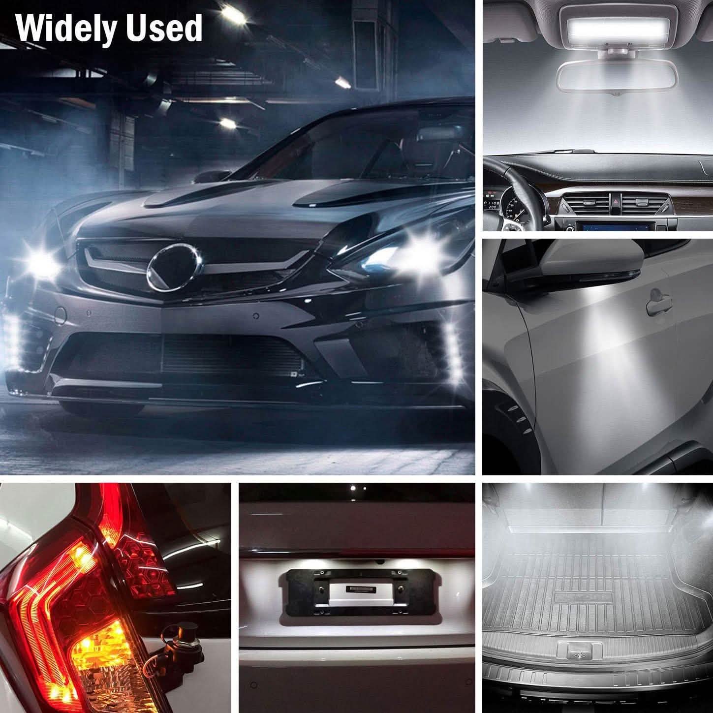 50 pièces : Ampoules LED pour voiture