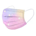 Lot de 50 : Masque imprimé Tie-Dye dégradé - Styles assortis