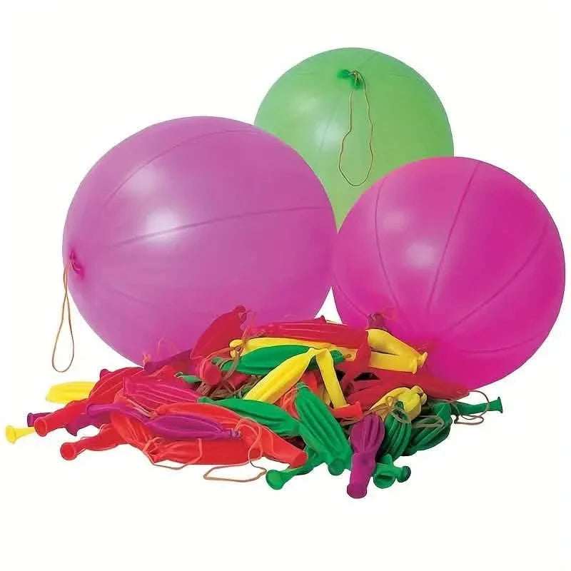 Lot de 50 ballons de baudruche colorés – Résistants, avec élastique, et durables