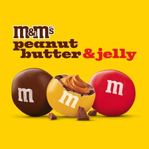 Bonbons M&M'S Peanut Butter & Jelly, format familial, sachet refermable de 243,8 g