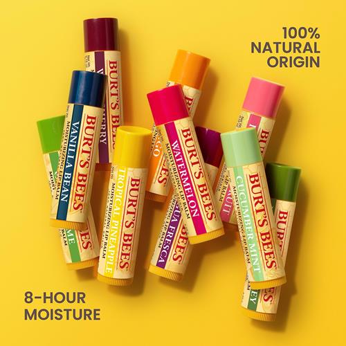 Burts Bees 100% Natural Moisturizing Lip Balm, Pomegranate With Beeswax And Fruit Extracts, 1 Tube
