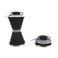 Bouteille d'eau en silicone 500ML Tasse pliable Antifuite Portable Bouteilles d'eau de sport de voyage pour l'extérieur, les voyages, la gym, la randonnée, réutilisable, sans BPA, bouteille d'eau pliable