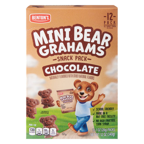 Benton's Mini Biscuits Graham au Chocolat en sachets individuels, 340 g