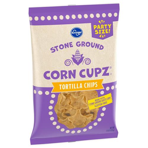 Kroger Cupz Tortilla Chips Party Size 15 oz