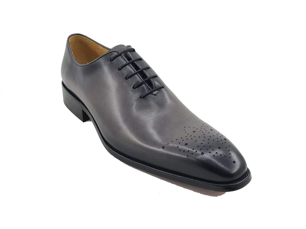 Ugo Vasare Burnished Calfskin Oxford - Grey